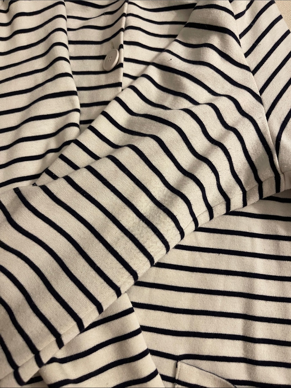 agnes b. striped polo cardigan - Picture 8 of 9